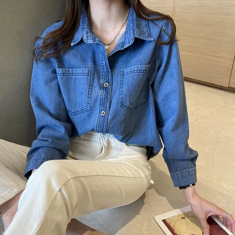ZOE Luxe Button-Down Top
