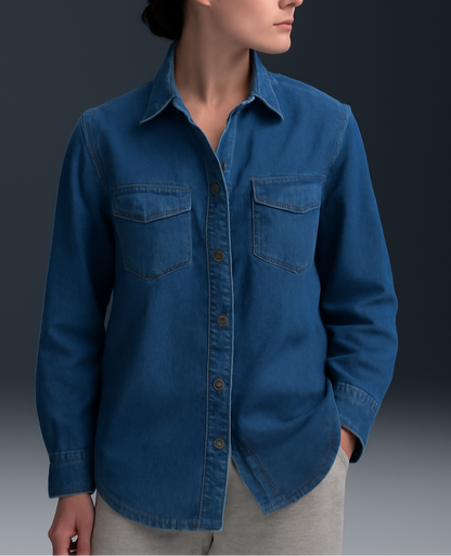 ZOE Luxe Button-Down Top