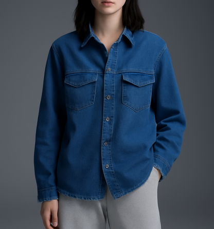 ZOE Luxe Button-Down Top