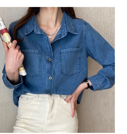 ZOE Luxe Button-Down Top